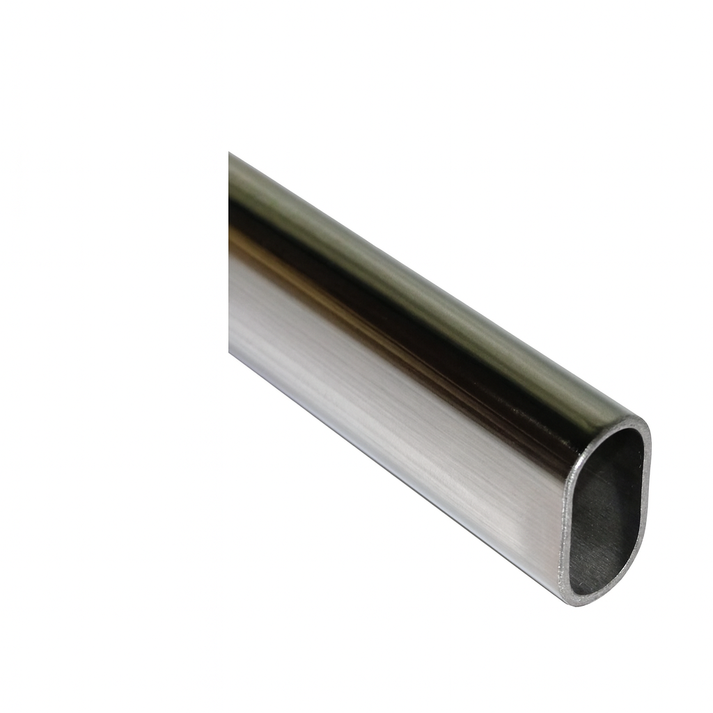 Chrome Oval Tube 30mm x 15mm x 2000mm