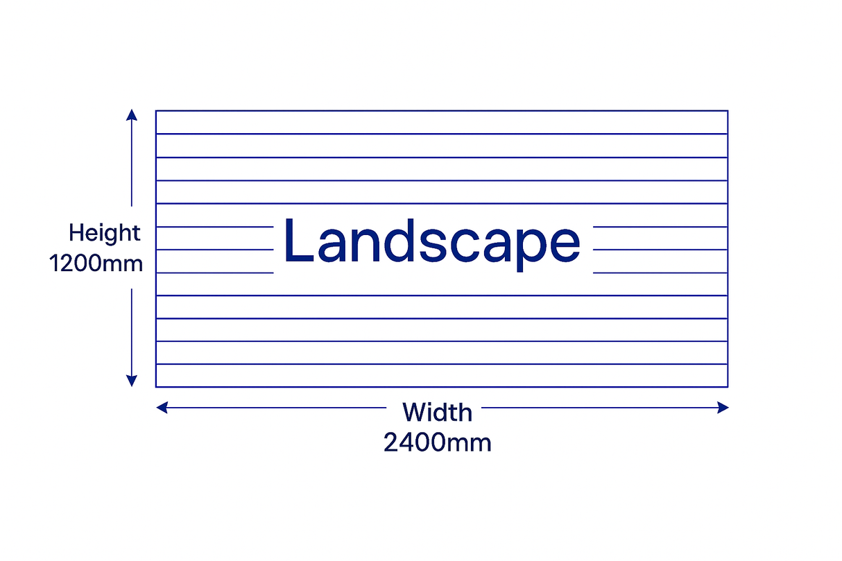 Slatwall Panel - Concrete - 2.4m x 1.2m