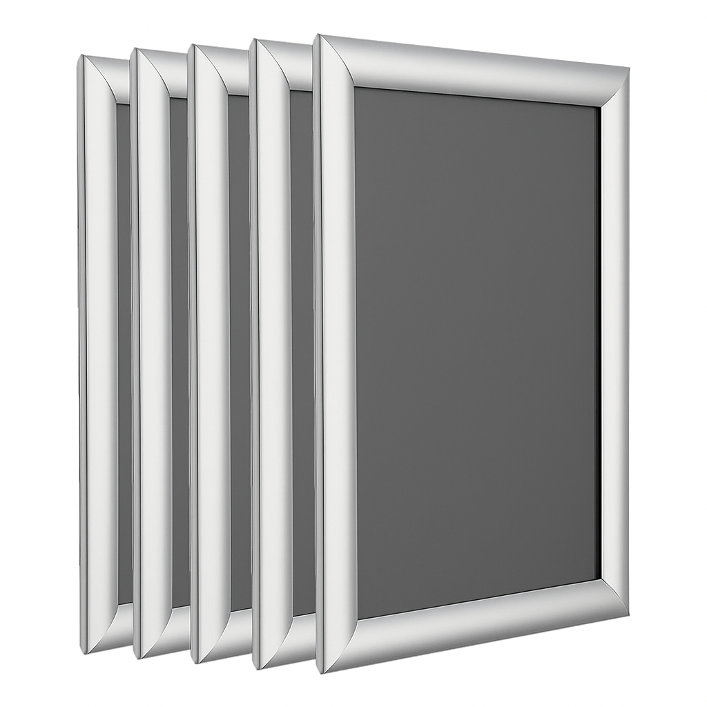 A0 Silver Snap Frame (Pack of 5)