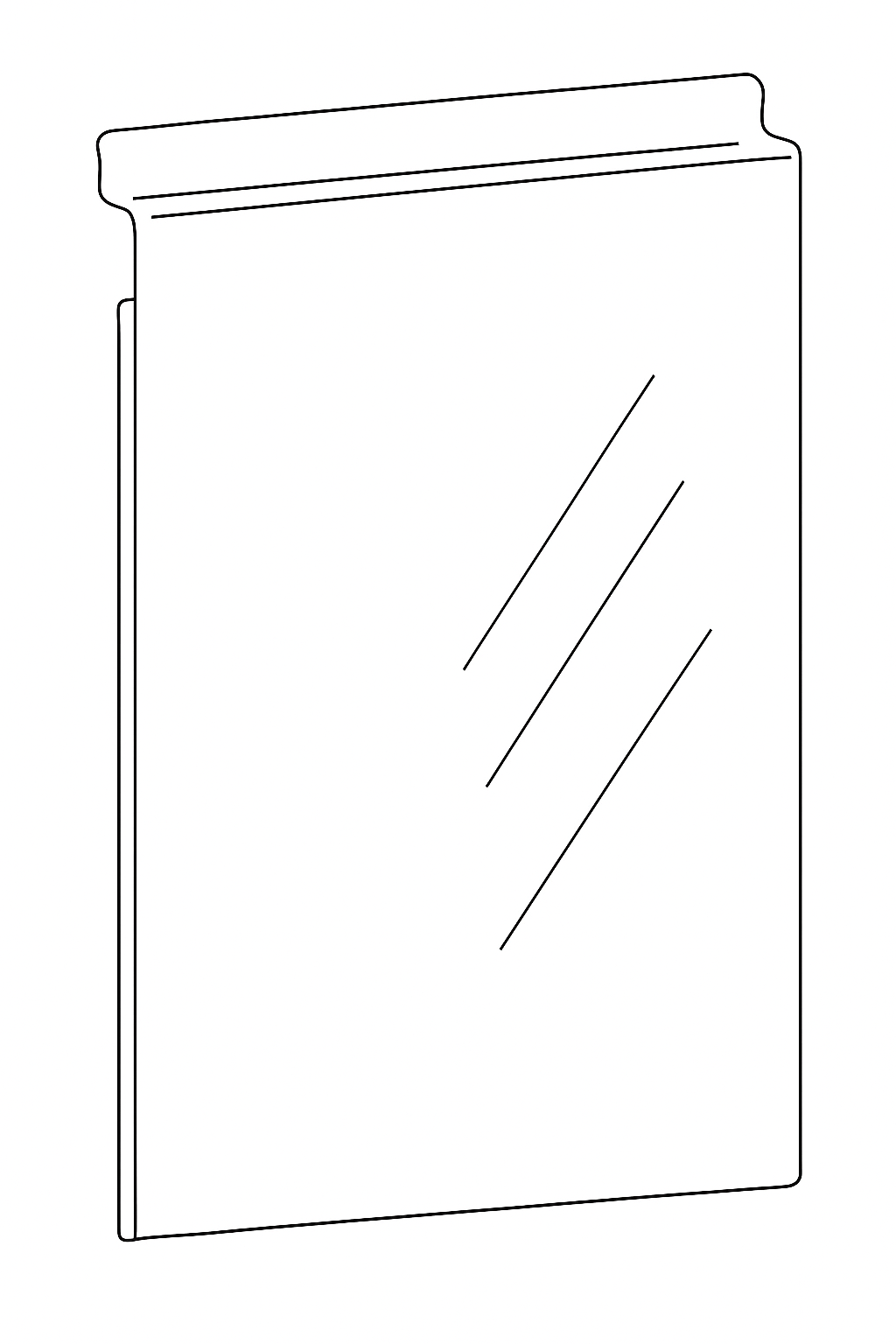 Slatwall Poster Holder - 1/3 A4