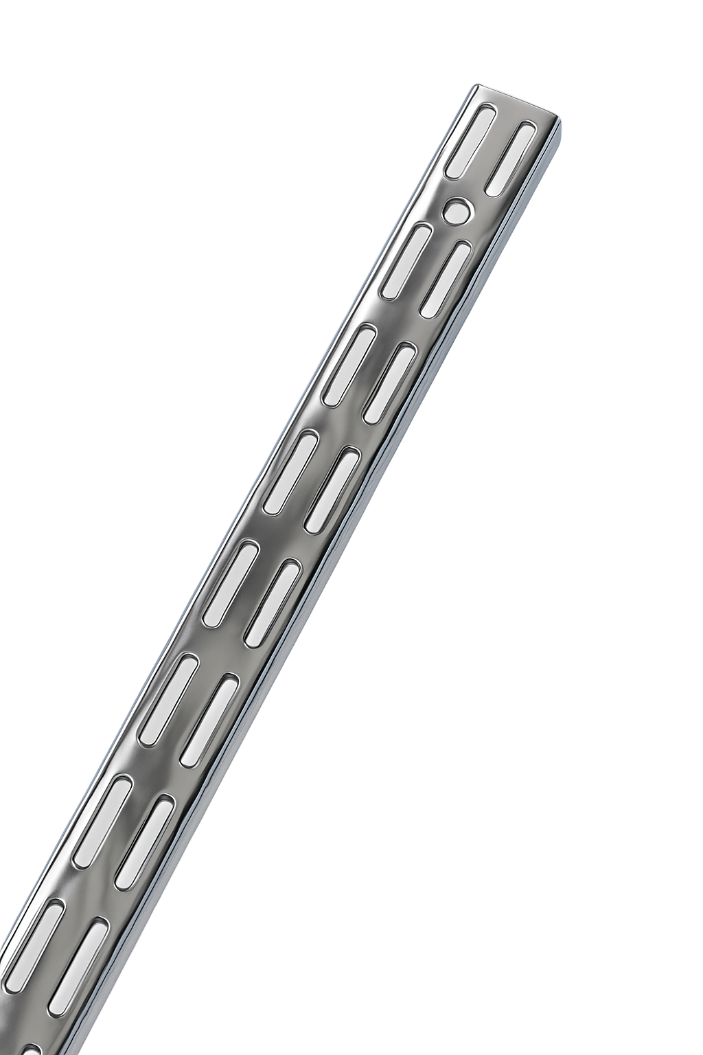 Twin Slot Upright in Chrome - 2426mm