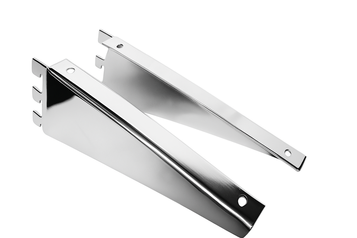 Twin Slot Wood Shelf Brackets - 320mm