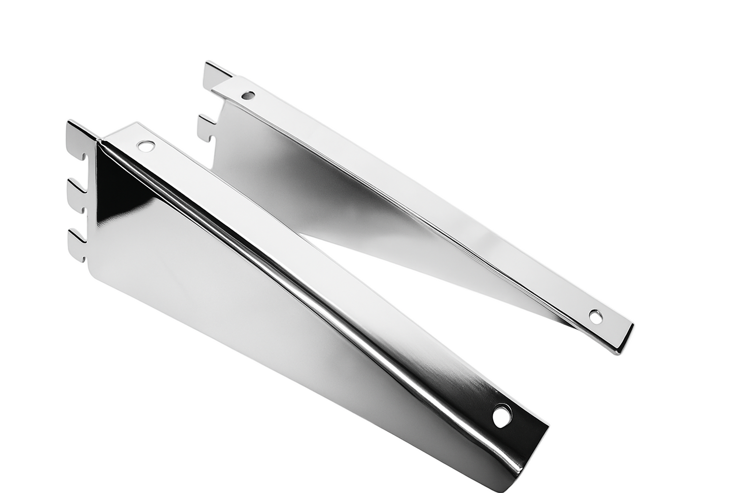 Twin Slot Wood Shelf Brackets - 320mm