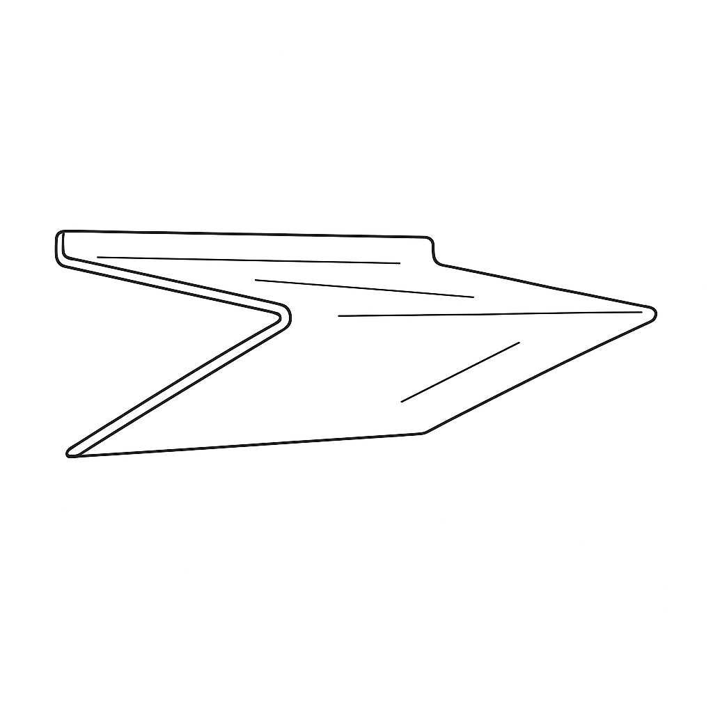 Slatwall V Shelf 300 x 300