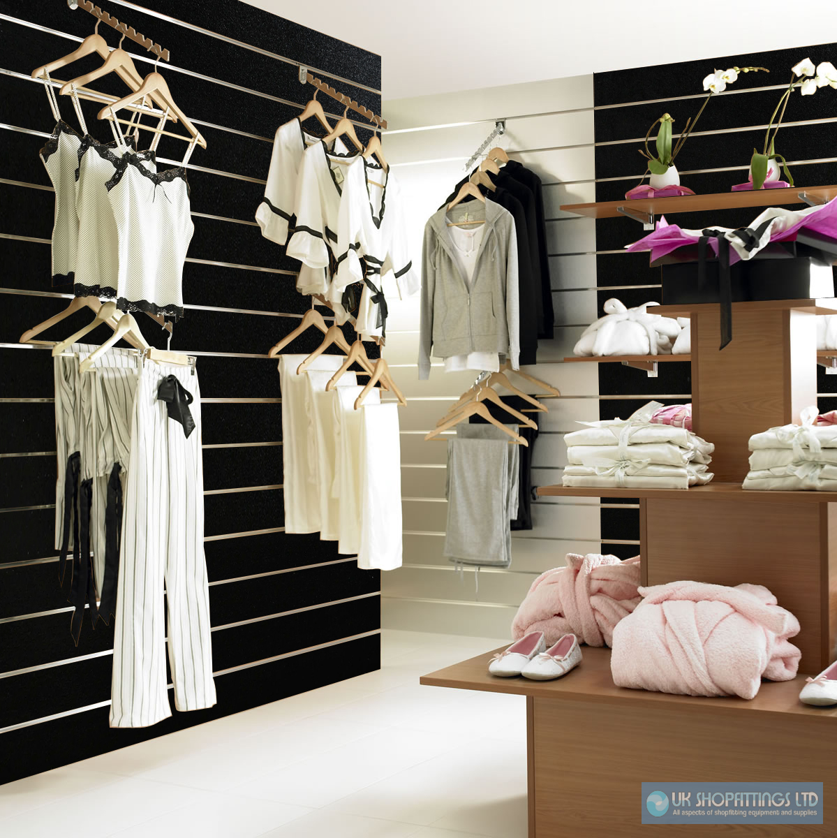 Slatwall Panel - Black - 2.4m x 1.2m