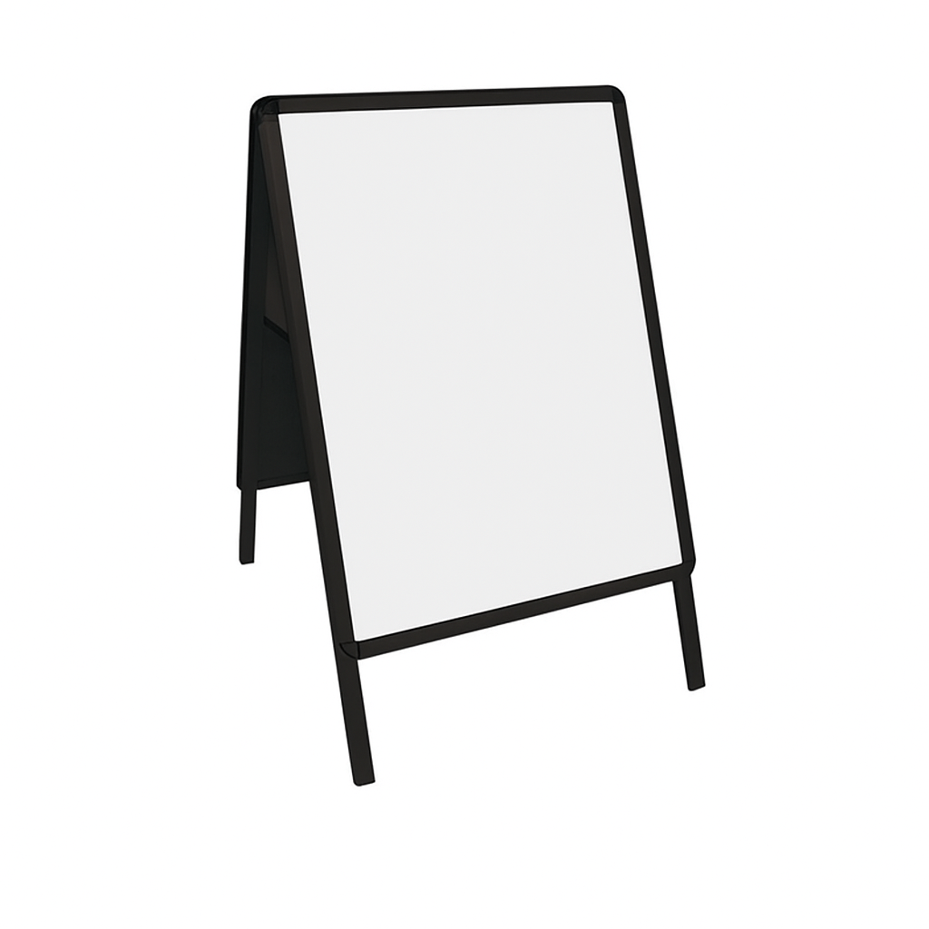 A1 Freestanding Double Sided A Board - Black