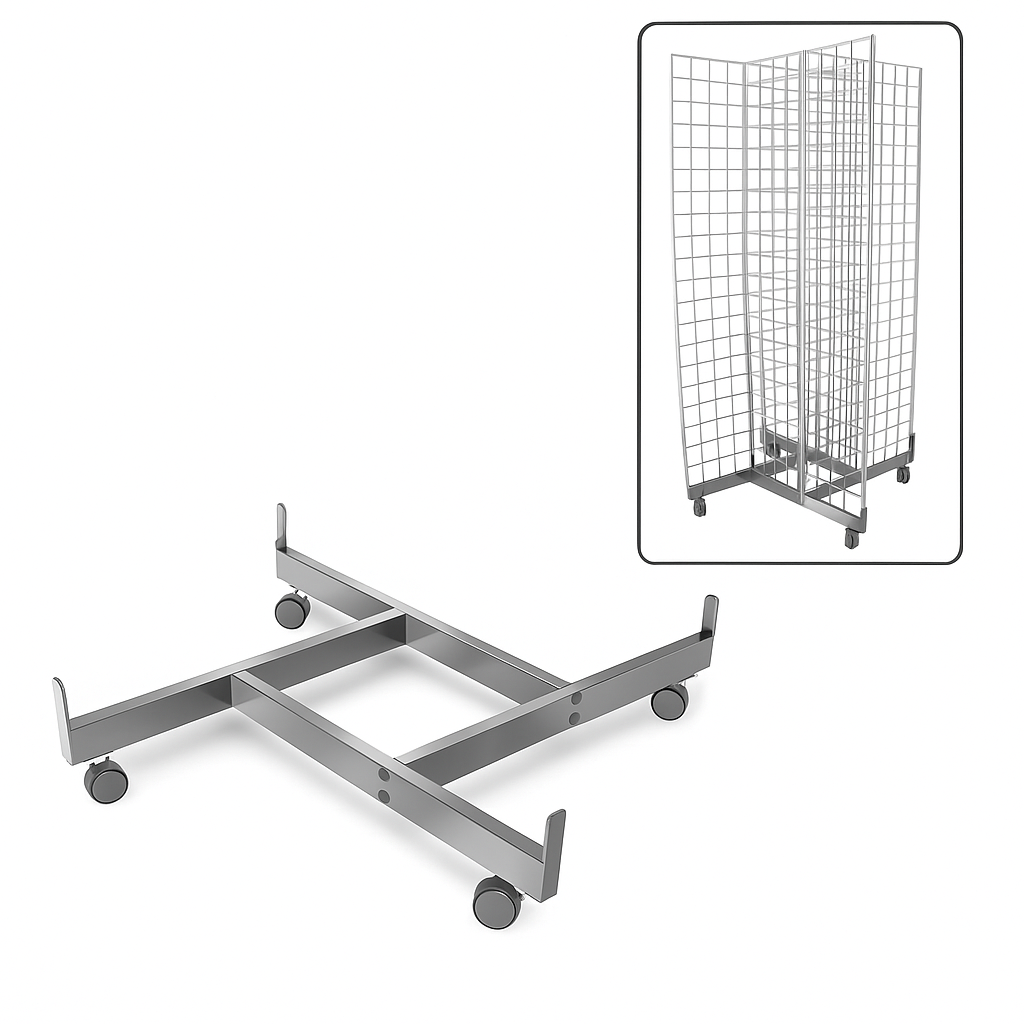 Gridwall 4 Way Base