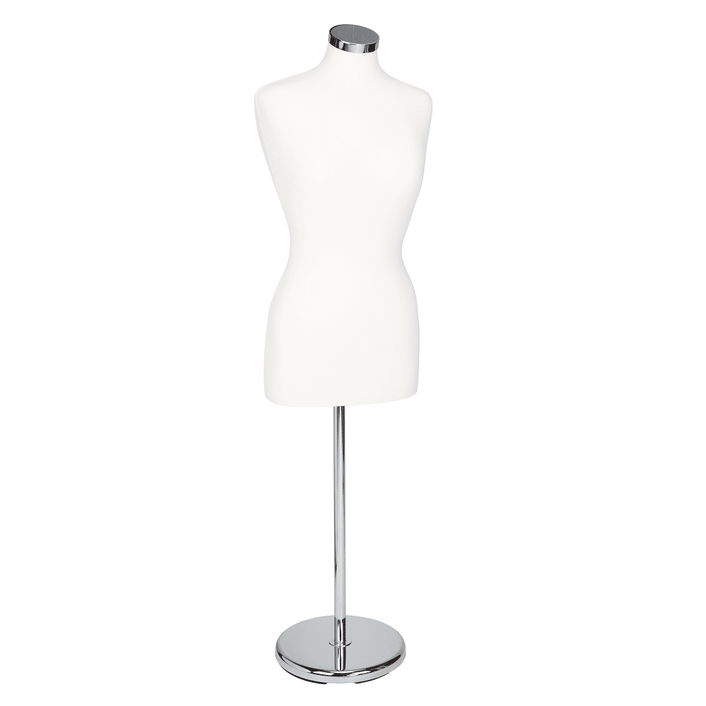 Female Bust Form Chrome Stand