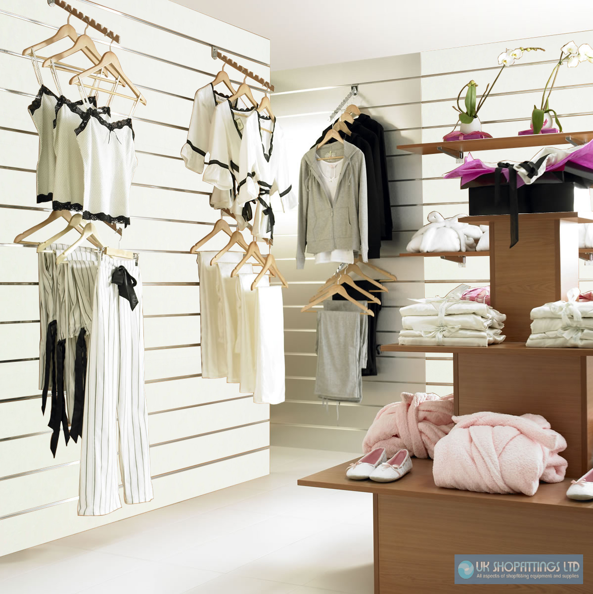 Slatwall Panel - White - 2.4m x 1.2m